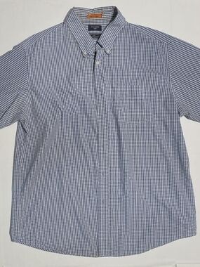 Men's Blue Docker's Gingham Button-Down Shirt